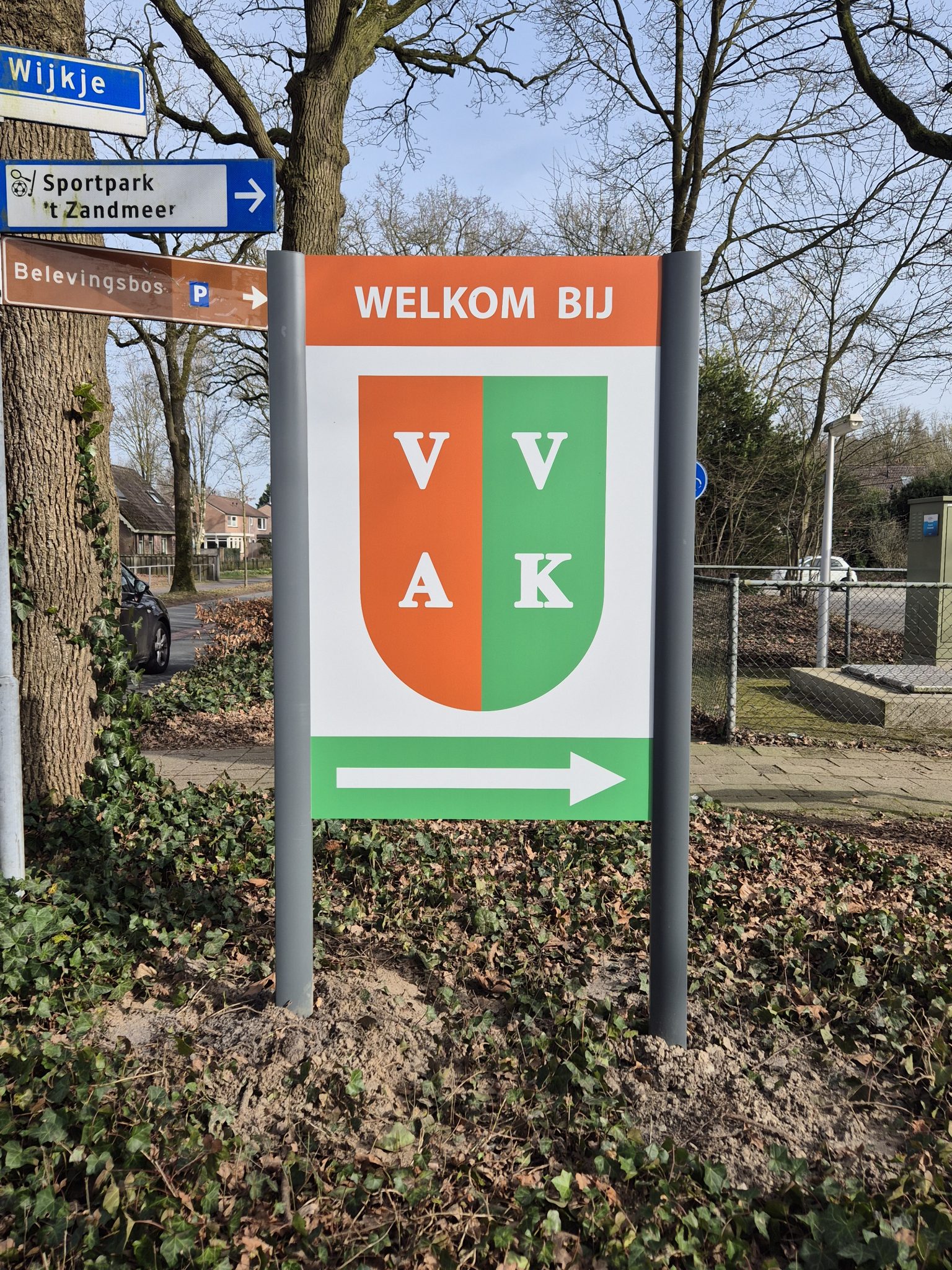 Verbeterde zichtbaarheid door welkomstbord