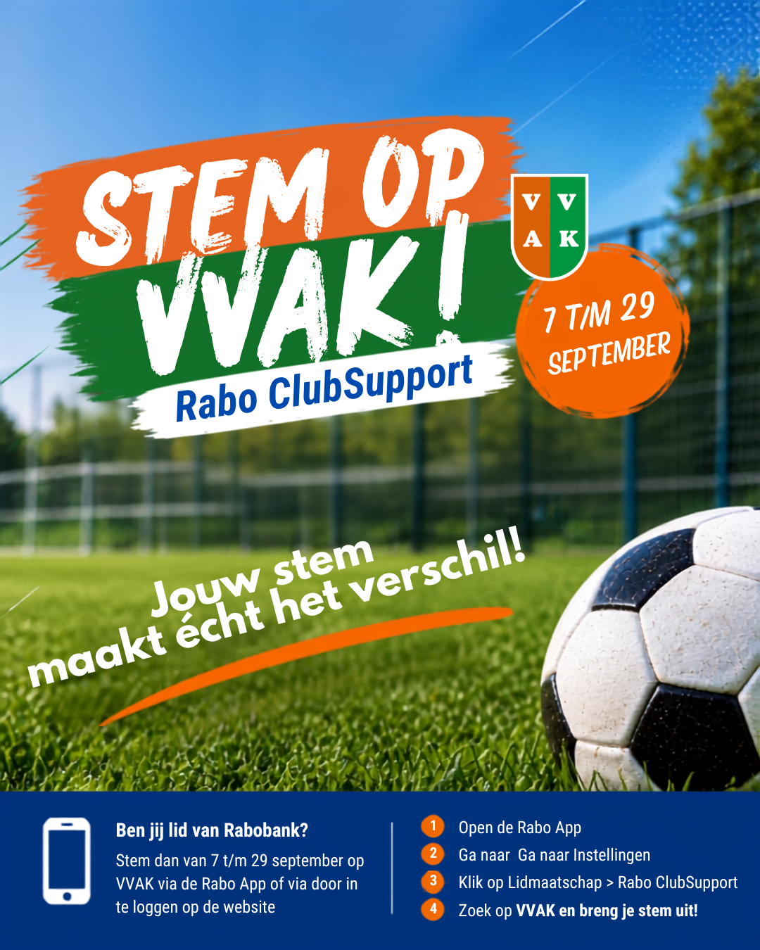 De Rabo Clubsupport actie is weer gestart!