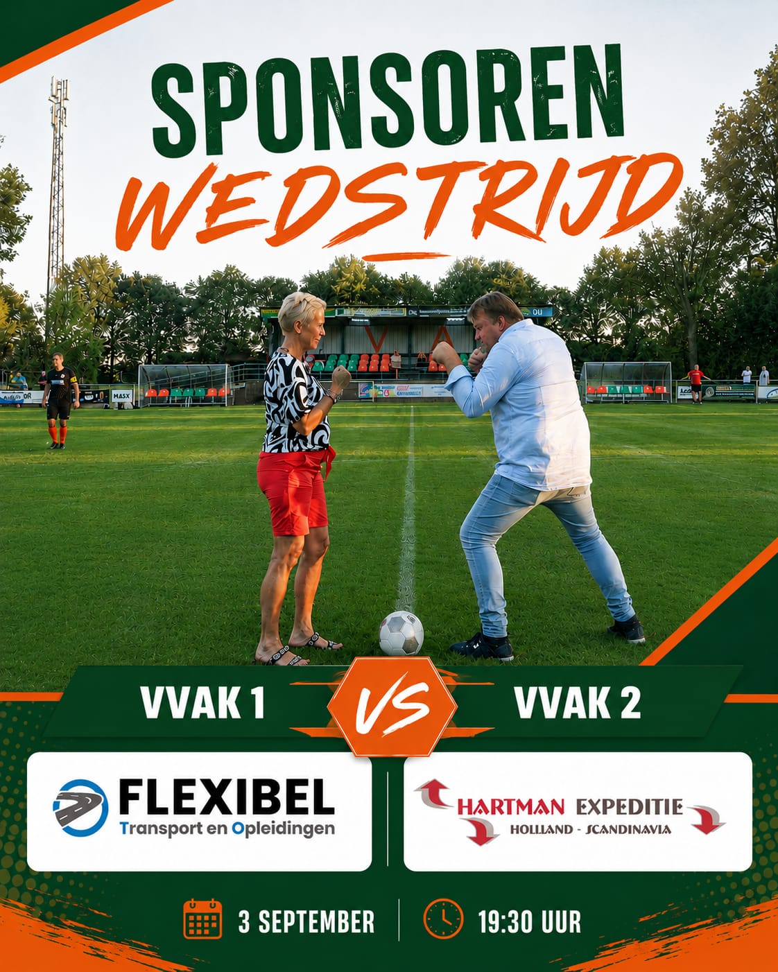 Donderdag 3 september | sponsorenwedstrijd